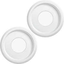 2 Pcs Ceiling Medallion 9-3/4-inch Smooth White Finish Home Lighting Ceiling - £30.55 GBP