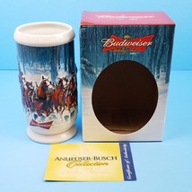 Budweiser Stein Christmas 2007 Mug with Gift Box and COA Winter&#39;s Calm CS678 - £16.13 GBP