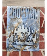 Vintage Metal Printing Plate New York Mets City Scape, for T-shirt or Ne... - £155.54 GBP