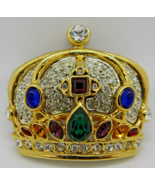 Swarovski Regal Crown Brooch Rhinestone and Pave - $197.01