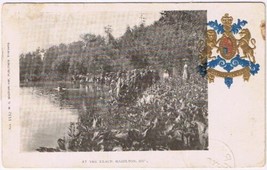 Postcard At The Beach Hamilton Ontario Embossed Coat Of Arms MacFarlane 1905 - £15.49 GBP
