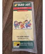 YARD ART DIY Kids Music Parade Wood Craft Pattern 68" x 35" Christmas Ho... - $8.99