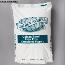 50 Lb. Bag Granulated Pure Sugar Restaurant Bakery Multi-Purpose Bulk In... - $153.89