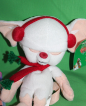 WB Warner Bros Animaniacs Brain Christmas Beanbag Stuffed Animal Toy - £14.27 GBP