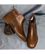 UGG Chestnut Brown Leather Ankle Boot DEMI S/N 1008677 Women Size 9 - $2,451.88 MXN