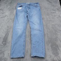 Forever 21 Pants Mens 34 Blue Straight Cut Mid Rise 5 Pocket Design Jeans - £20.40 GBP