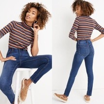 NWT Madewell 10&quot; High-Rise Skinny Jeans In Tarren Wash Size 25 - £43.52 GBP