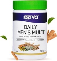 OZiva Natural Multivitamin for Men with Ashwagandha, Akarkara & Choline for... - $24.64