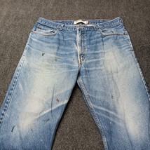 * Levis 505 Jeans Men 40x30 Blue Straight Leg Regular Fit Denim Pants Di... - £17.95 GBP