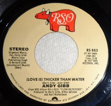 Andy Gibb 45 RPM Record - Thicker Than Water / Words &amp; Music C1 - £3.10 GBP