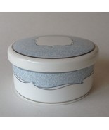 Wedgwood Round Bone China Trinket Box with Lid Blue White Venice - £15.97 GBP