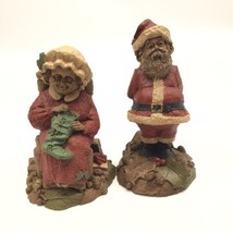 Tom Clark Santa Claus &amp; Mrs. Claus Figurines Sculpture Christmas St Nick 1987 88 - £31.45 GBP