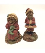 Tom Clark Santa Claus &amp; Mrs. Claus Figurines Sculpture Christmas St Nick... - £31.44 GBP