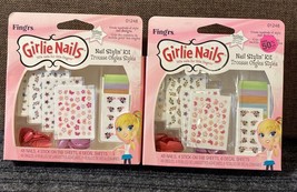 2 Fing&#39;rs Girlie Nails 01248 Nail Styling Kit For Little Fingers N44 - £6.49 GBP