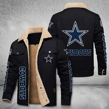 Mens Cowboys  Salute Service Dallas Youth fashion black winter cotton ja... - $88.00