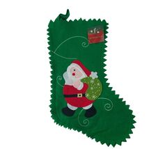 Unbranded Medium Felt Christmas Stocking Santa Claus Holiday Decor - €6,83 EUR