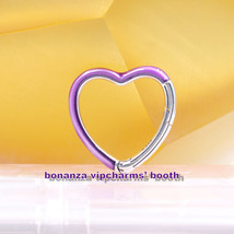 Me Collection Sterling Silver ME Bright Purple Styling Heart Connector Charm - £9.23 GBP