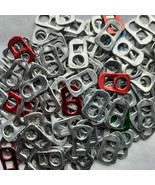 200 Aluminum silver soda tabs/pop tabs for crafts (Square head, 2-hole) - $11.40