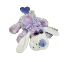7&quot; New W Tag Dan Dee Purple And Blue Puppy Dog Stuffed Animal Plush Pals Toy - £19.04 GBP