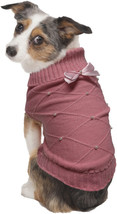 [Pack of 4] Fashion Pet Flirty Pearl Dog Sweater Pink Medium - 1 count - £49.80 GBP