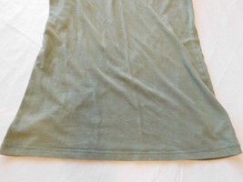 No Boundaries Women&#39;s Short Sleeve Top T Shirt Size S 3-5 lt olive green GUC - £9.29 GBP