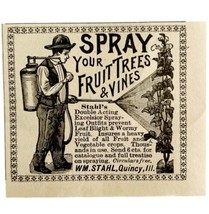 Stahl Fruit Tree Vine Spray 1894 Advertisement Victorian Garden ADBN1bbb - £7.87 GBP