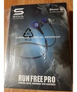 Soul Electronics Run Free Pro Wireless Earphones Bluetooth (Electric Blue) - $33.83 CAD
