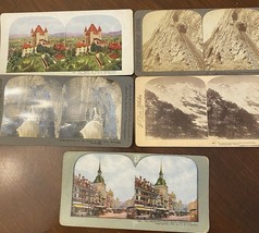 Antique Stereoview Cards Switzerland, Lot of 5 - £6.71 GBP