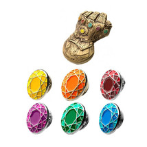Avenger Infinity Gauntlet Enamel Pin Set Gold - £25.62 GBP