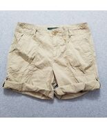 Lauren Ralph Lauren Chino Shorts Womens 4 Beige Casual Lightweight - $34.83 CAD