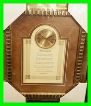 Wall Clock Frame With Retirement Poem Brand NEW Sealed ~ NO Monogram 15&quot; x 18&quot; - £31.63 GBP