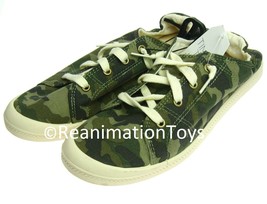 Time &amp; Tru Womens Sneakers Green Camo Slip On Shoes Memory Foam Size 9.5 New NWT - £15.70 GBP
