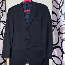 Hugo boss, blue pinstripe, three button blazer, 100% virgin wool size 38 regular - £34.84 GBP