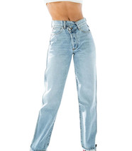 Revice Women&#39;s High Waisted 90&#39;s Baby Light Blue Joey Wash Denim Jeans - 23&quot; - £40.77 GBP