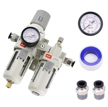 Rih Pneumatics 3/8&quot; Npt Compressed Air Filter Regulator Lubricator, 3/8&quot;... - $45.98