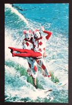 Corky the Clown Waterskiing Ski Show Cypress Gardens Florida FL Postcard c1960s - £6.36 GBP