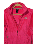The North Face Womens Fleece Zip Up Jacket Plush Fuzzy Coat Hot Pink Poc... - £10.12 GBP