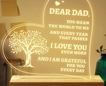 Fathers Day Gift for Dad from Daughter Son, Personalized Dad Night Light... - £16.91 GBP