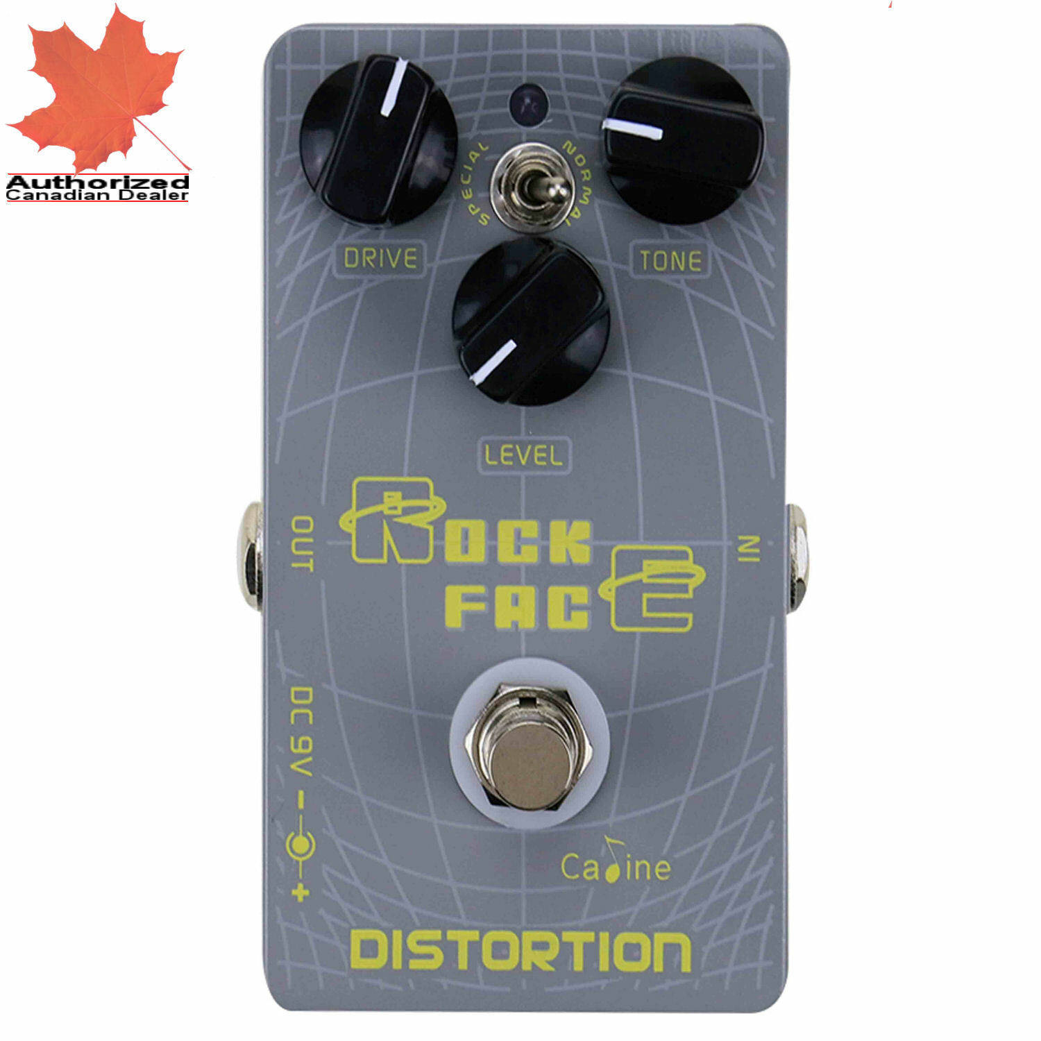 Caline CP-21 Rock Face DISTORTION Electric Guitar Effect Pedal New - $25.23