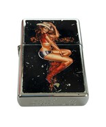 VINTAGE Lighter Hot Cowgirl STAR 903 M SERIES Sexy Pin-up Girl - $26.05 CAD