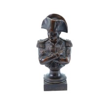 Antique Napoleon Bronze Statue Paperweight 19th Century Signed Maton - $435.60