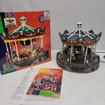 Lemax Scary Go Round Animated Sound Carnival Ride Carousel Spooky Town H... - $96.74