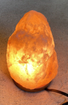 8 Inch Himalayan Lamp  Salt Rock Hand Carved Natural Pink incandescent - £19.97 GBP
