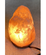 8 Inch Himalayan Lamp  Salt Rock Hand Carved Natural Pink incandescent - £19.54 GBP