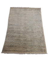 Contemporary Afghan Hand-Knotted Wool Modern Rug - 3x5 Area Rug - £251.27 GBP