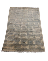 Contemporary Gray Wool 3x5 Modern Rug - £261.30 GBP