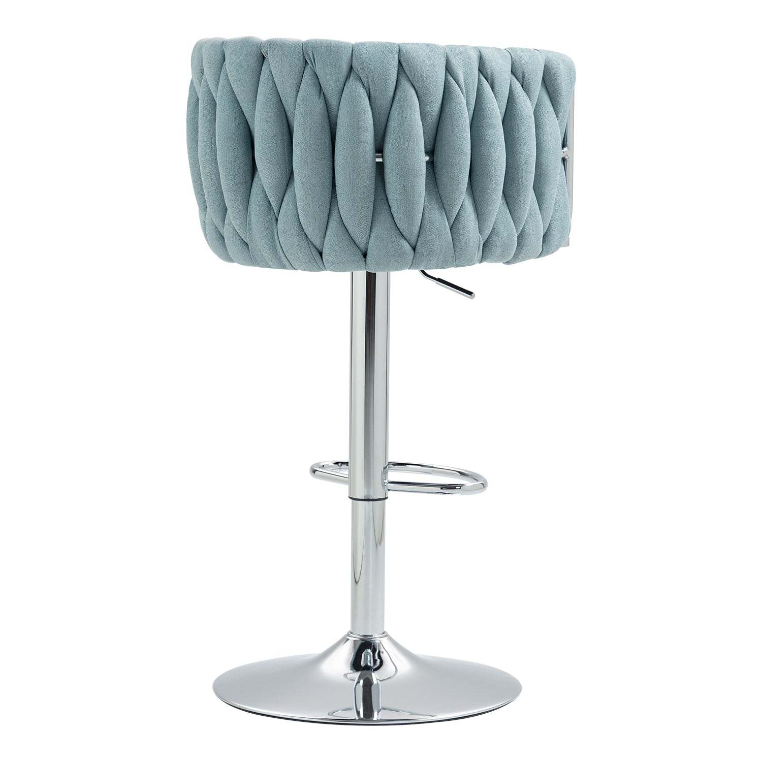 Blue Swivel Bar Stools (Set of 2) - Adjustable Item image 5