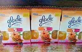 Glade Plugins Scented Oil Refills Hawaiian Breeze Vanillla Passion Fruit 3 Pack - £26.29 GBP
