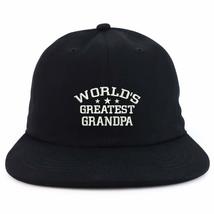 Trendy Apparel Shop World&#39;s Greatest Grandpa Low Profile Cotton Snapback Cap - B - £15.97 GBP