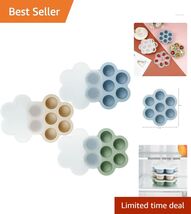 3 Pack Silicone Baby Food Storage Containers for Homemade Purees &amp; Breas... - $22.72